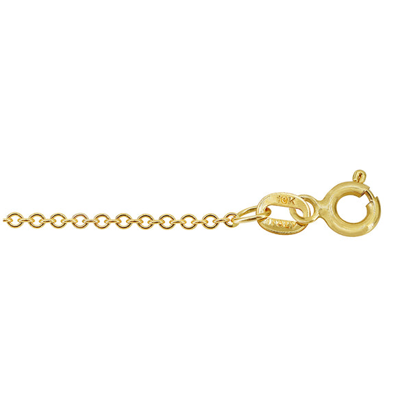 10KT CZ - 18" Chain #8643