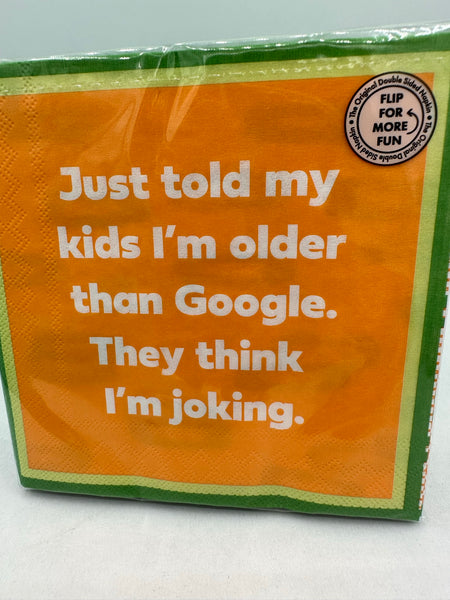 Napkins - Cocktail - Older than Google / Autocorrect