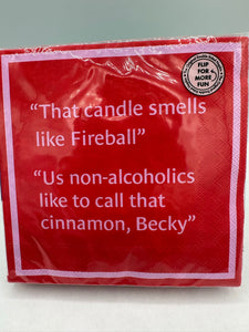 Napkins - Cocktail - Fireball / Liquor store