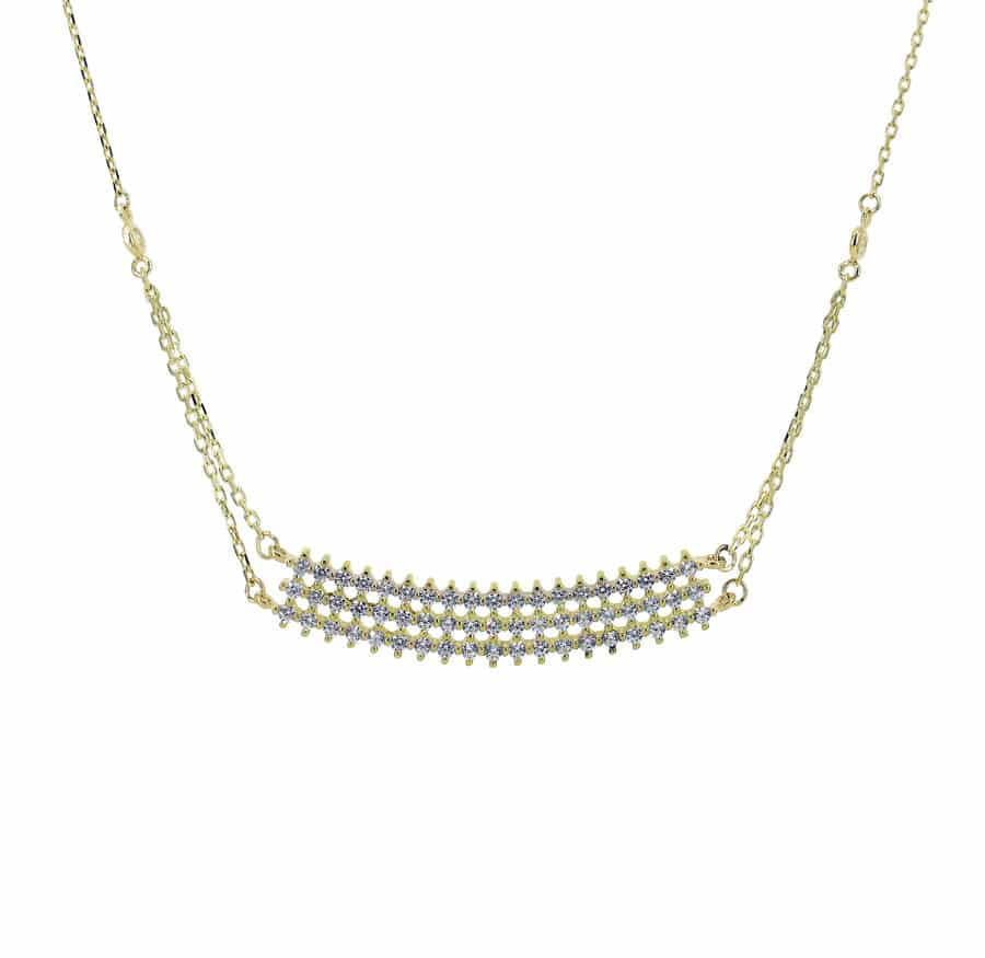 10KT Gold - Bar Necklace - #1743