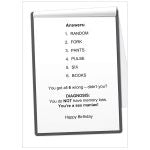 Birthday - For Him - Humour