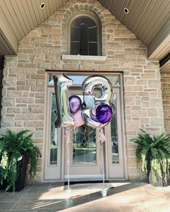 Balloons - 34" Foils,  2 Petites - Entrance